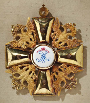 Order of Saint Alexander Nevsky, Type I, Cross (c. 1804) Reverse Order of Saint Alexander Nevsky, Type I, Cross (c. 1804) Reverse