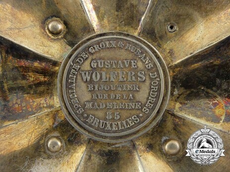 G. Wolfers Cartouche, Cuba, A Red Cross Order, Grand Cross Star