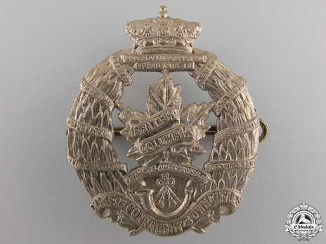 British Columbia Regiment Other Ranks Cap Badge Obverse