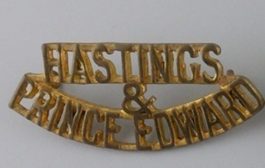 Hastings and Prince Edward Regiment Other Ranks Shoulder Title Obverse