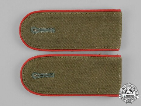 German Army Tropical Artillery & Ordnance Enlisted Men Shoulder Boards Obverse