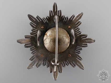 2nd Class Breast Star (white distinction) Reverse