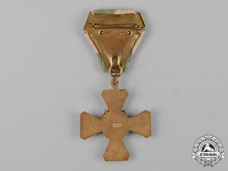 Military Association Confederation Medal, I Class Reverse