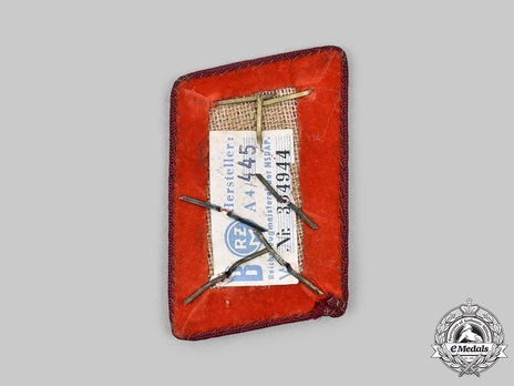 NSDAP Gemeinschaftsleiter Type IV Gau Level Collar Tabs Reverse