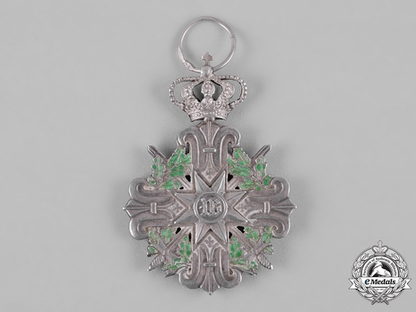 Service Cross for Military Personnel, II Class Cross (for Officers, for 15 Years) Reverse