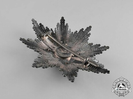 Order of the Cross of Takovo, Civil Division, I Class Breast Star Reverse