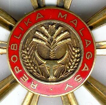 National Order of the Republic of Madagascar, Type I, Knight Obverse