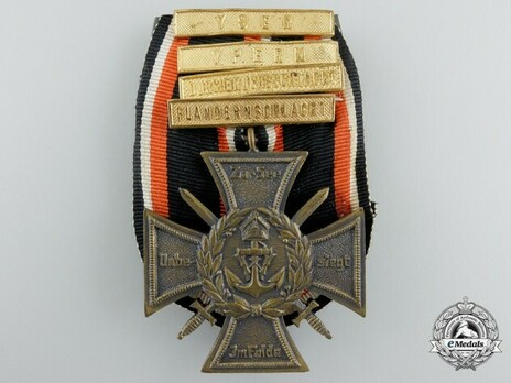 Commemorative Honour Cross of the Navy Corps, Flanders (with clasps) Obverse