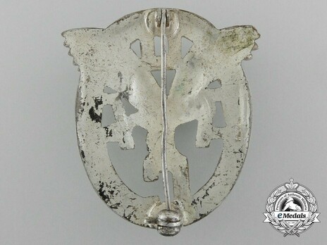 General German Automobile Organization (ADAC) Badge, in Silver Reverse