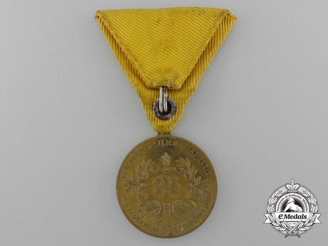 in Bronze (for 25 years) Reverse