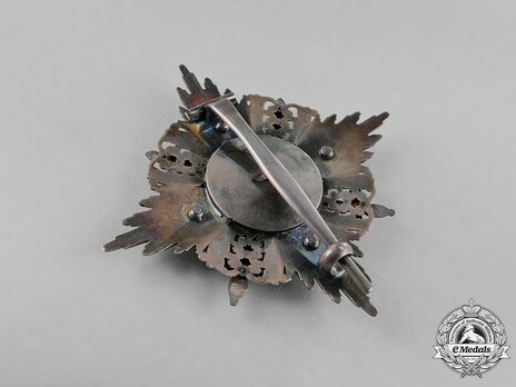 Order of the Zähringer Lion, Commander Breast Star with Swords Reverse