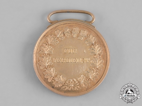 Civil Merit Medal in Gold, Medium, Type VI (1857-1860) Reverse