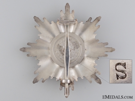Albert Order, Type II, Military Division, Grand Cross Breast Star (in gold) Reverse