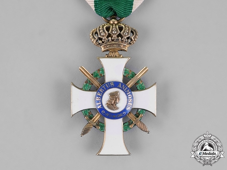 Albert Order, Type II, Military Division, I Class Knight (with crown) Obverse