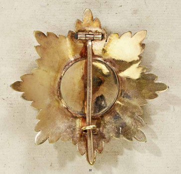 Military Order of St. Henry, Type III, Grand Cross Breast Star (in gold) Reverse