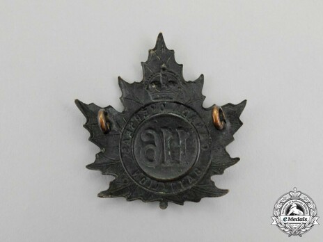116th Infantry Battalion Other Ranks Cap Badge Reverse