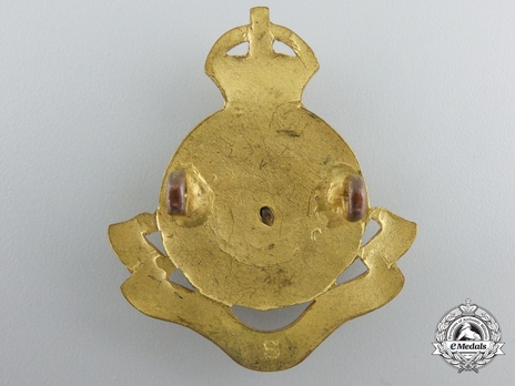 Lincoln & Welland Officers Cap Badge Reverse