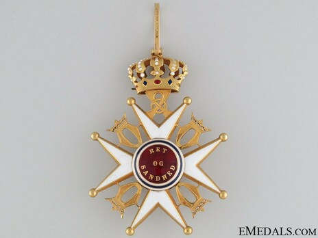 Order of St. Olav, II Class Commander, Civil Division Reverse