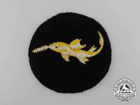 Naval Combat Badge of Small Battle Units, Qualification Badge Reverse