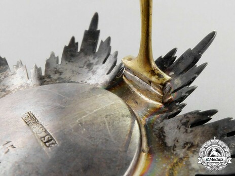 Order of the Redeemer, Type I, Grand Commander Breast Star Reverse Detail