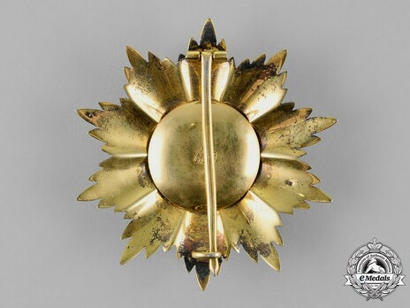 High Order of Sayyid Muhammad ibn Ali al-Sanussi, Grand Cordon Breast Star Reverse