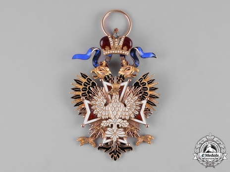 Order of the White Eagle, Type II, Civil Division, Badge (with gold)