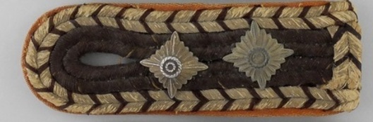 German Rural Police Hauptwachtmeister Type II Shoulder Boards Obverse