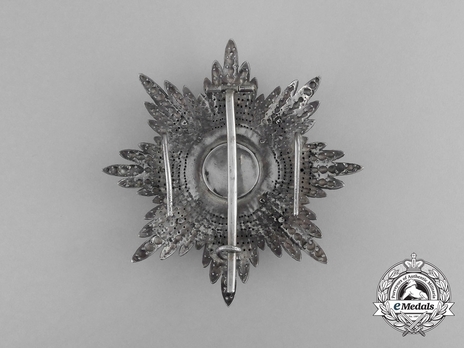 2nd Class Breast Star (white distinction) (with coat of arms of Castile and Leon, and Imperial Crown) (Silver gilt) Reverse