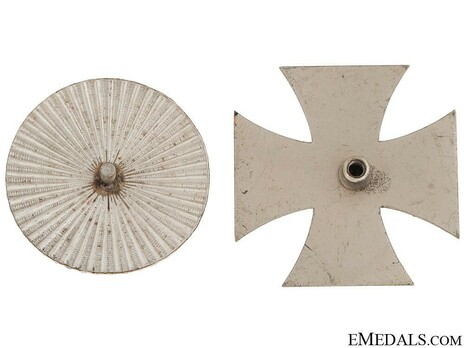 Iron Cross I Class, by W. Deumer (clamshell screwback) Reverse