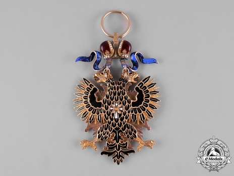 Order of the White Eagle, Type II, Civil Division, Badge (with gold) Reverse