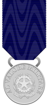 Silver MedalMedal of Military Valour, in Silver Obverse