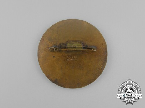 Tyrolean Marksmanship Gau Achievement, Type III, Champion Badge Reverse