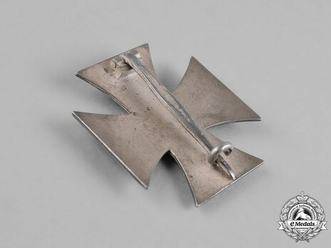 Iron Cross I Class, by W. Deumer (3, regular pin) Reverse