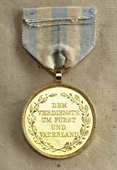 Merit Order of the Bavarian Crown, Gold Medal Reverse