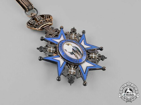 Order of Saint Sava, Type III, II Class Obverse