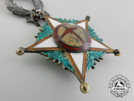 Order of Ouissan Alaouite, Type II, II Class Grand Officer Neck Badge Reverse