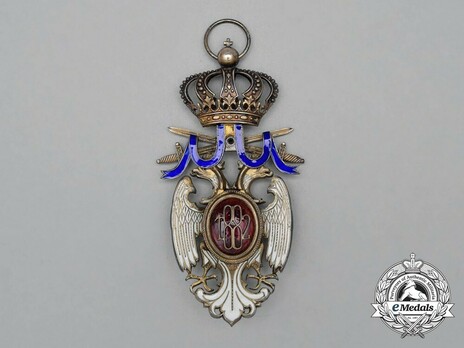 Order of the White Eagle, Type III, Military Division, I Class Reverse