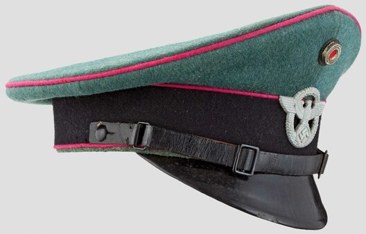 German Fire Protection Police NCO/EM's Visor Cap Right