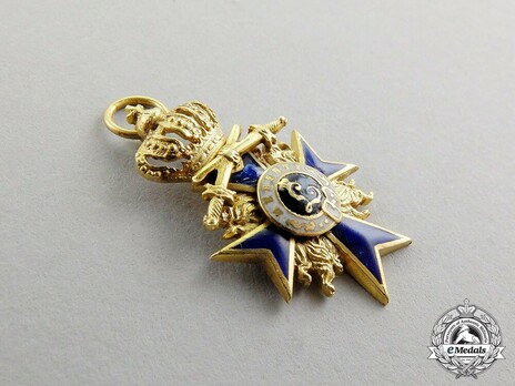 Order of Military Merit, Military Division, Officer Cross Miniature Obverse
