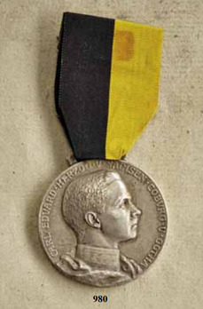 Duke Carl Eduard Medal, Type I, Small (in silver) Obverse