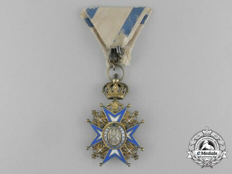 Order of Saint Sava, Type III, IV Class Reverse