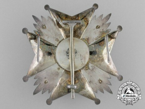 Order of Leopold, Grand Officer Breast Star (Military Division, 1832-1951) Reverse