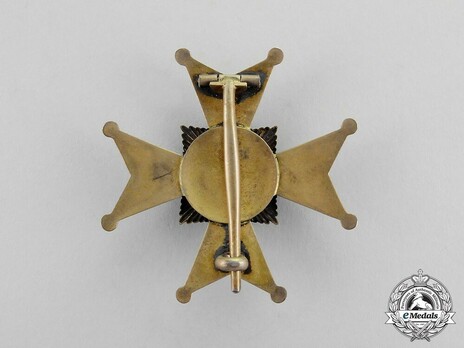 House Order of the Honour Cross, Type II, Officers' Cross Reverse