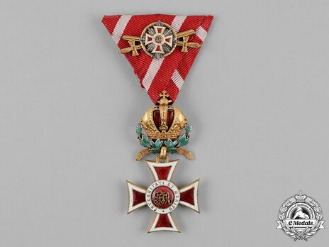 Order of Leopold, Type III, Military Division, Grand Cross Breast Star Miniature (with gold swords)