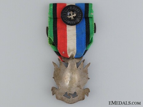 Decoration (with "1870-1871" clasp) (Silvered bronze by P. Harangar) Reverse