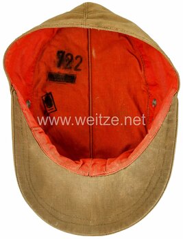 Afrikakorps Heer Armoured NCO/EM's Visored Field Cap with Soutache Interior