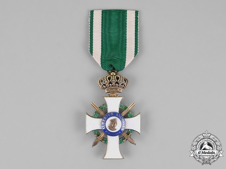 Albert Order, Type II, Military Division, I Class Knight (with crown) Obverse