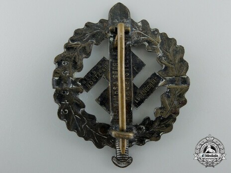 SA Sports Badge, Type II, in Bronze Reverse