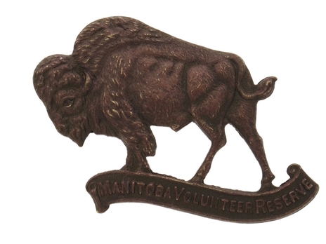 Manitoba Volunteer Reserve Other Ranks Cap Badge Obverse