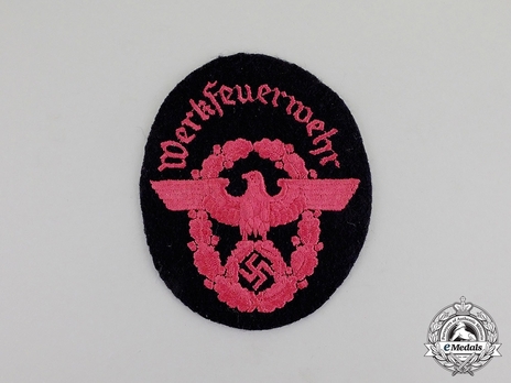 Firefighters Werkfeuerwehr Enlisted Ranks Sleeve Eagle Obverse